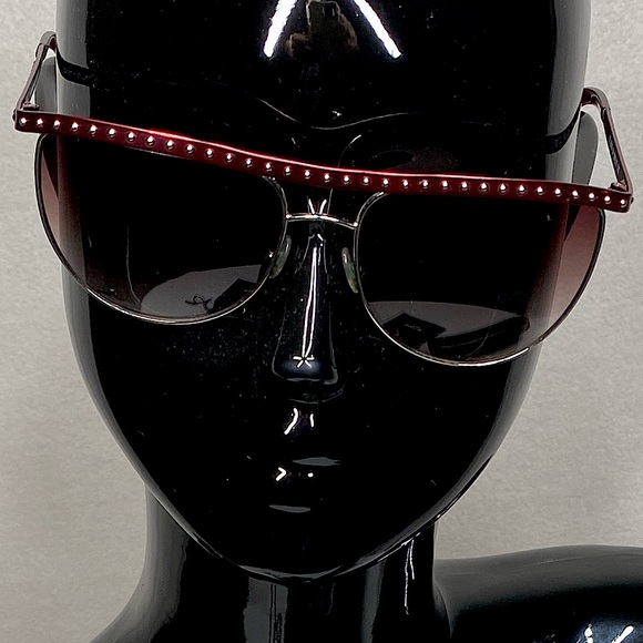 BALMAIN ♥️ RED STUDDED SUNGLASSES - Picture 7 of 7